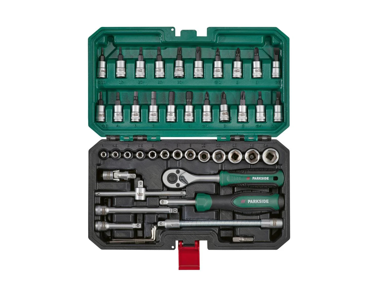 PARKSIDE Set de cliquet et accessoires, 46 pices