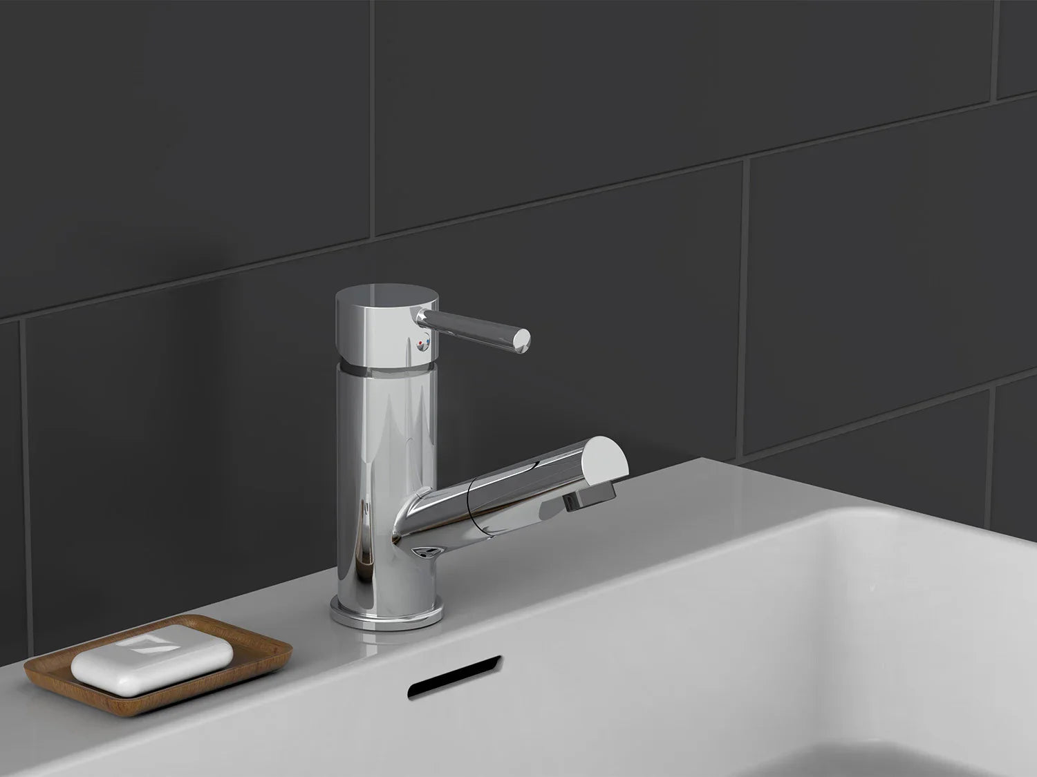 Schtte Mitigeur robinet de lavabo CORNWALL, avec douchette