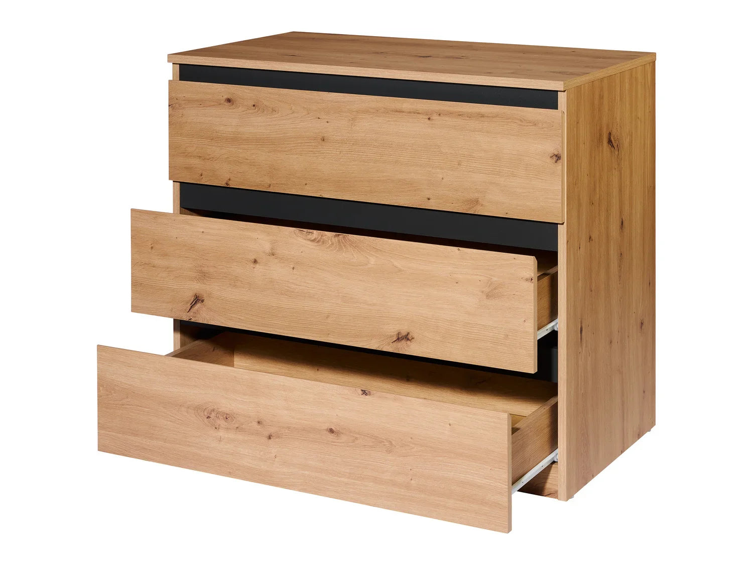 LIVARNO home Commode Genve, 85 x 75,5 x 48 cm, imitation chne