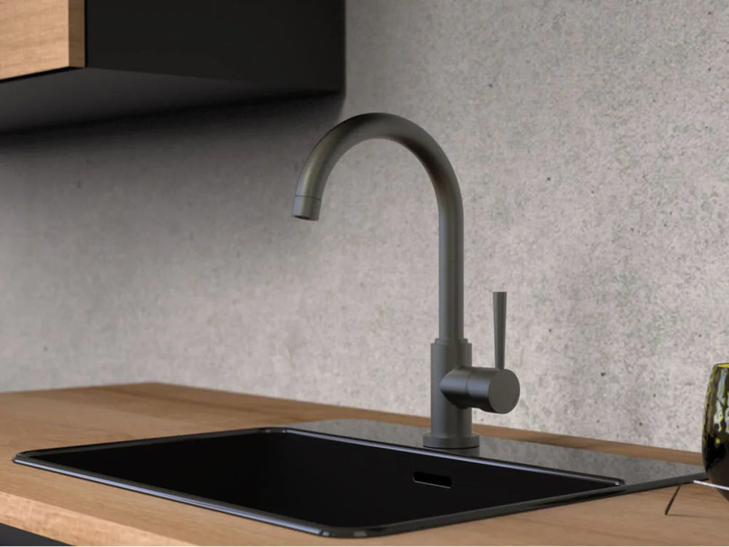 Schtte Mitigeur robinet de cuisine CORNWALL, avec bec courb