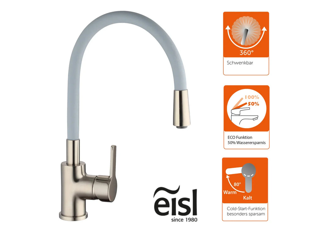 Eisl Mitigeur de cuisine Flexo, avec fonction Cold Start
