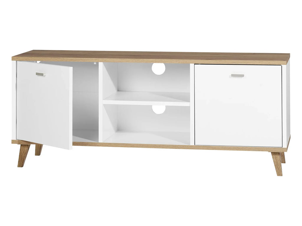 LIVARNO home Meuble bas Corfu, 113 x 46 x 33 cm, blanc/imitation chne