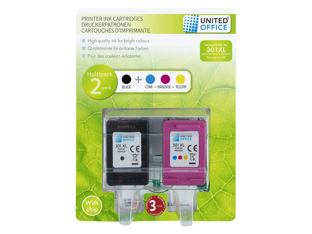 UNITED OFFICE Cartouches d'impression, Multipack, HP