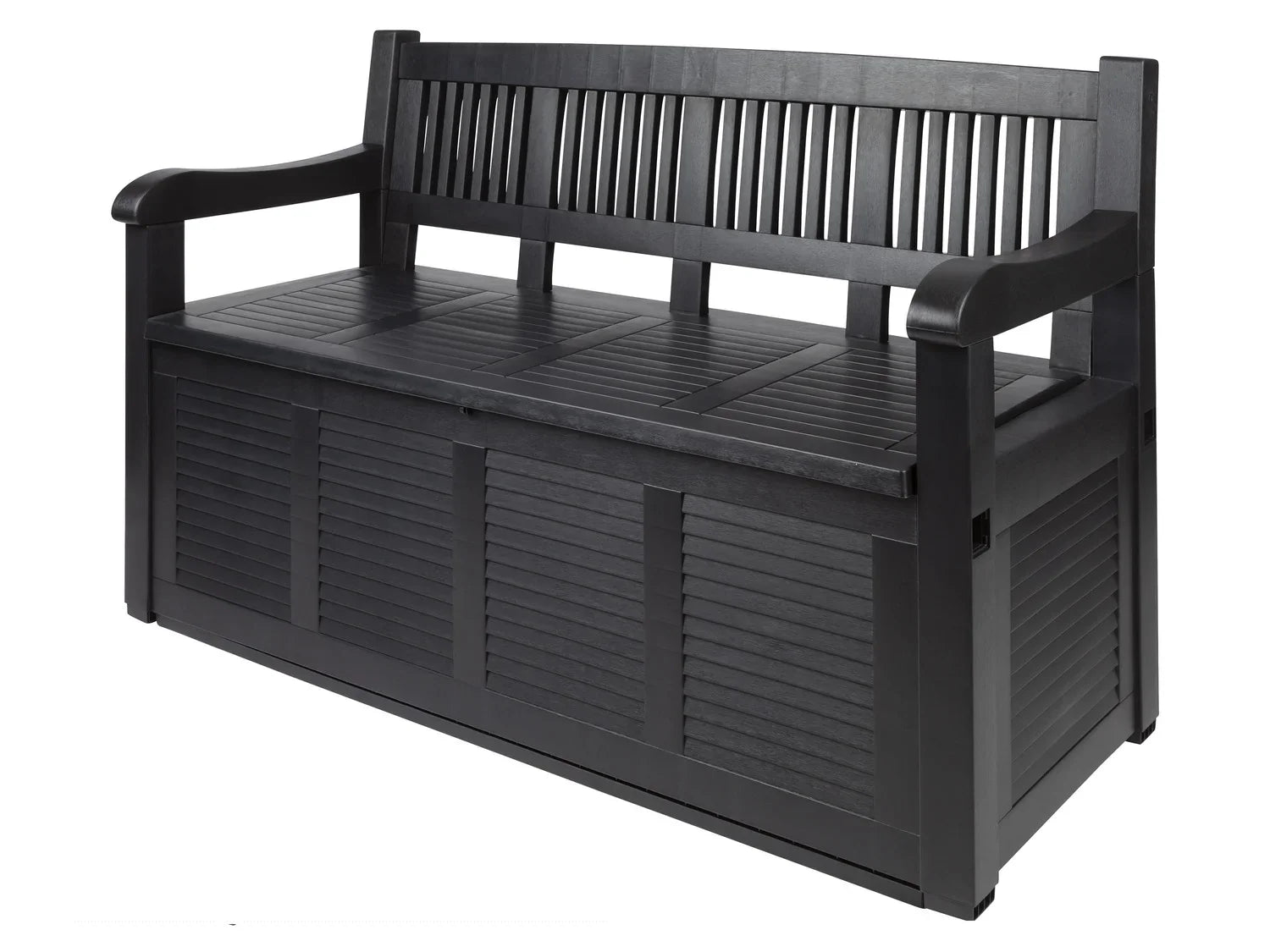 LIVARNO home Banc de jardin avec coffre de rangement, 280 L, en plastique