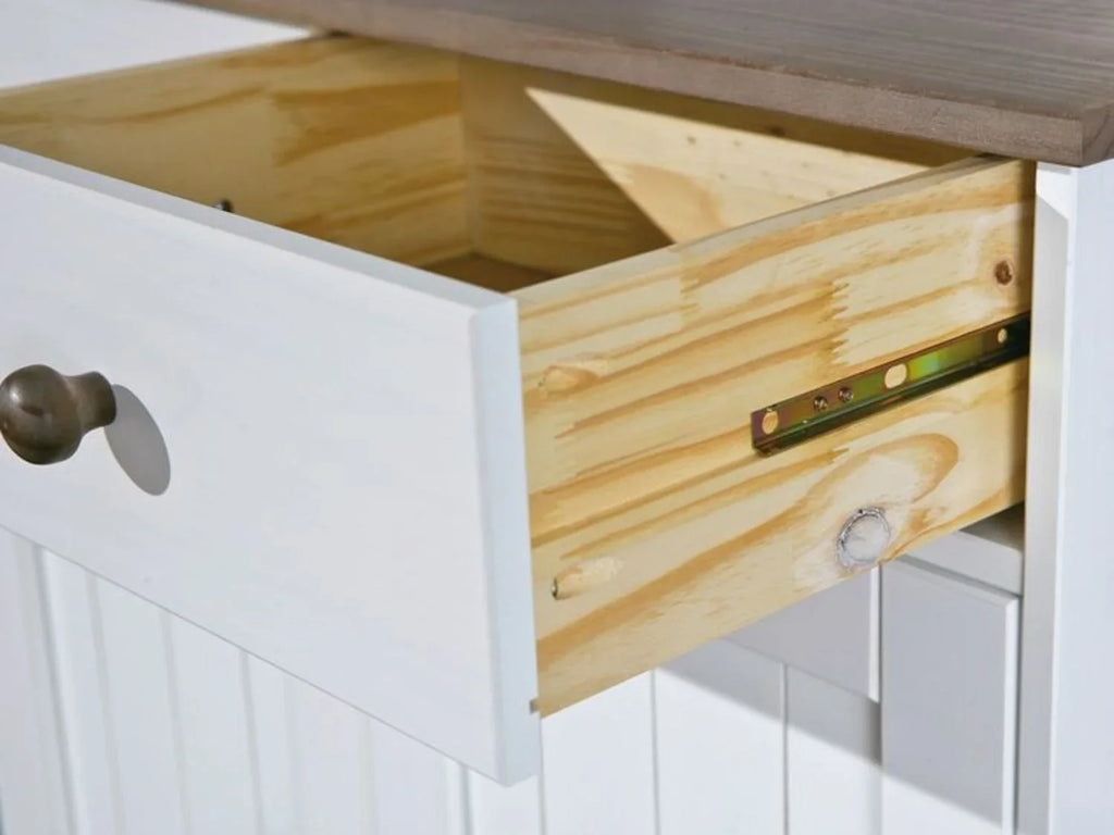Inter Link Commode haut de gamme style campagnard, bois de pin