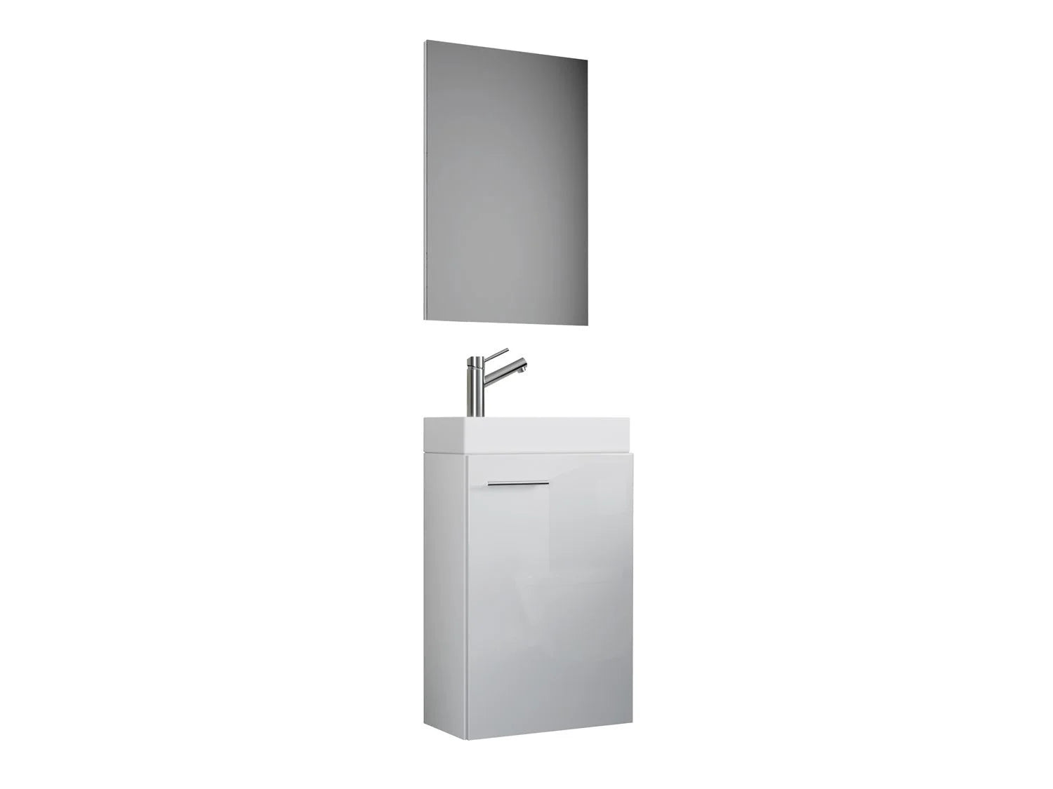 VCM Set d'armoire  glace ou miroir et meuble sous vasque avec lavabo Slito, pour salle de bain