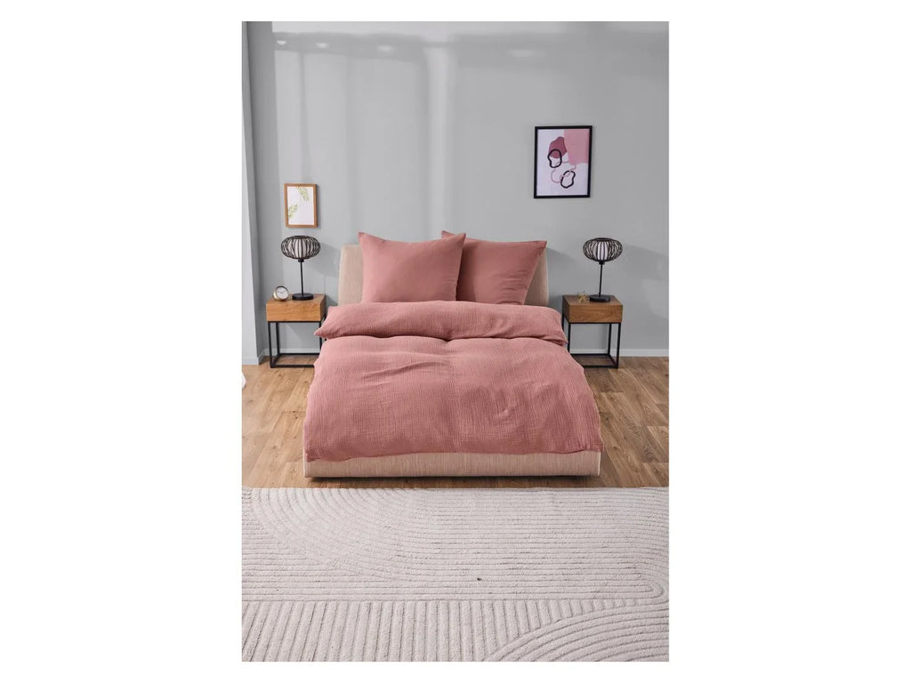 LIVARNO home Parure de lit en mousseline, 260 x 240 cm