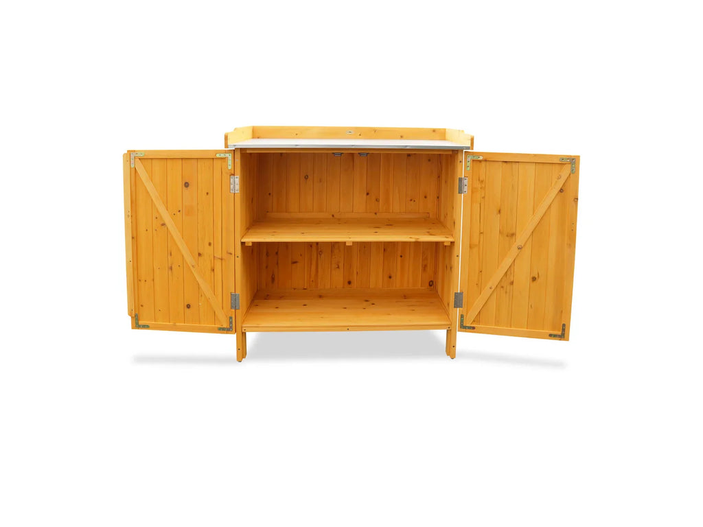 HABAU Table de jardin avec meuble bas, 98 x 48 x 95 cm