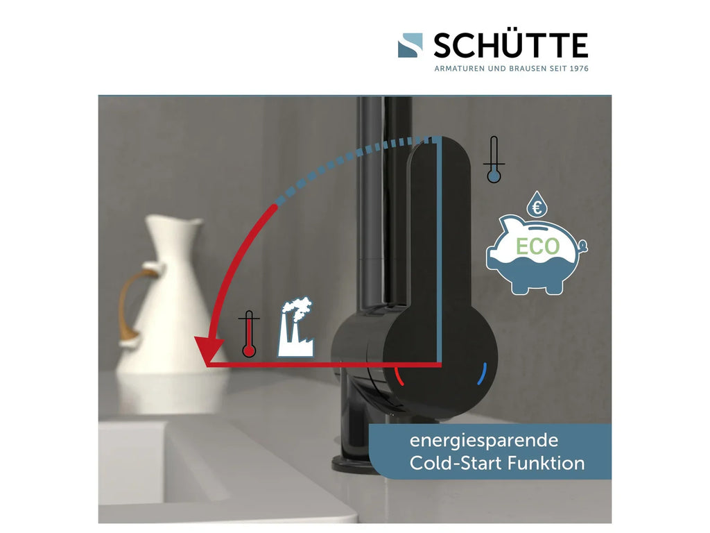 Schtte Mitigeur robinet de cuisine RIO, avec bec rtractable