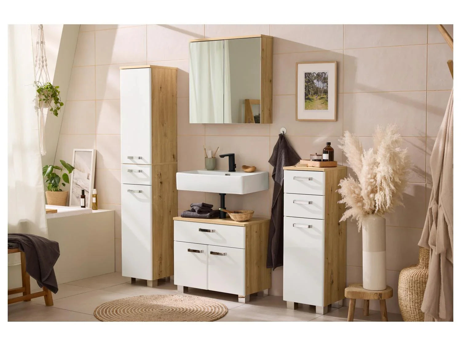 LIVARNO Armoire de toilette miroir Premium Palermo