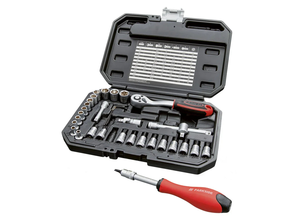 PARKSIDE Set de douilles et d'embouts, 36 pices