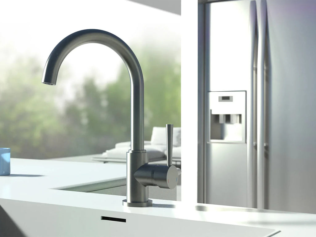 Schtte Mitigeur robinet de cuisine CORNWALL, avec bec courb