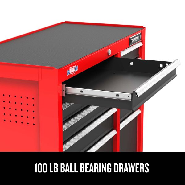 2025 2000 Series 26-in W x 36.5-in H 5-Drawer Steel Rolling Tool Cabinet (Red)
