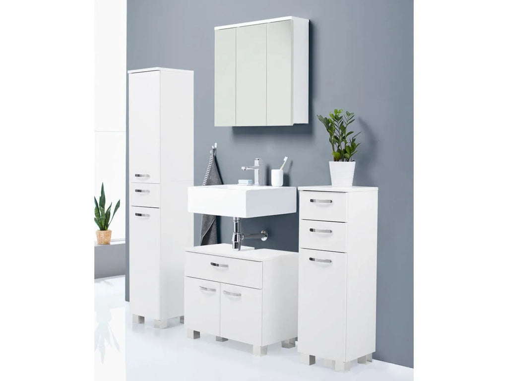 LIVARNO LIVING Armoire de toilette miroir Palermo, 66 x 64 x 16,5 cm