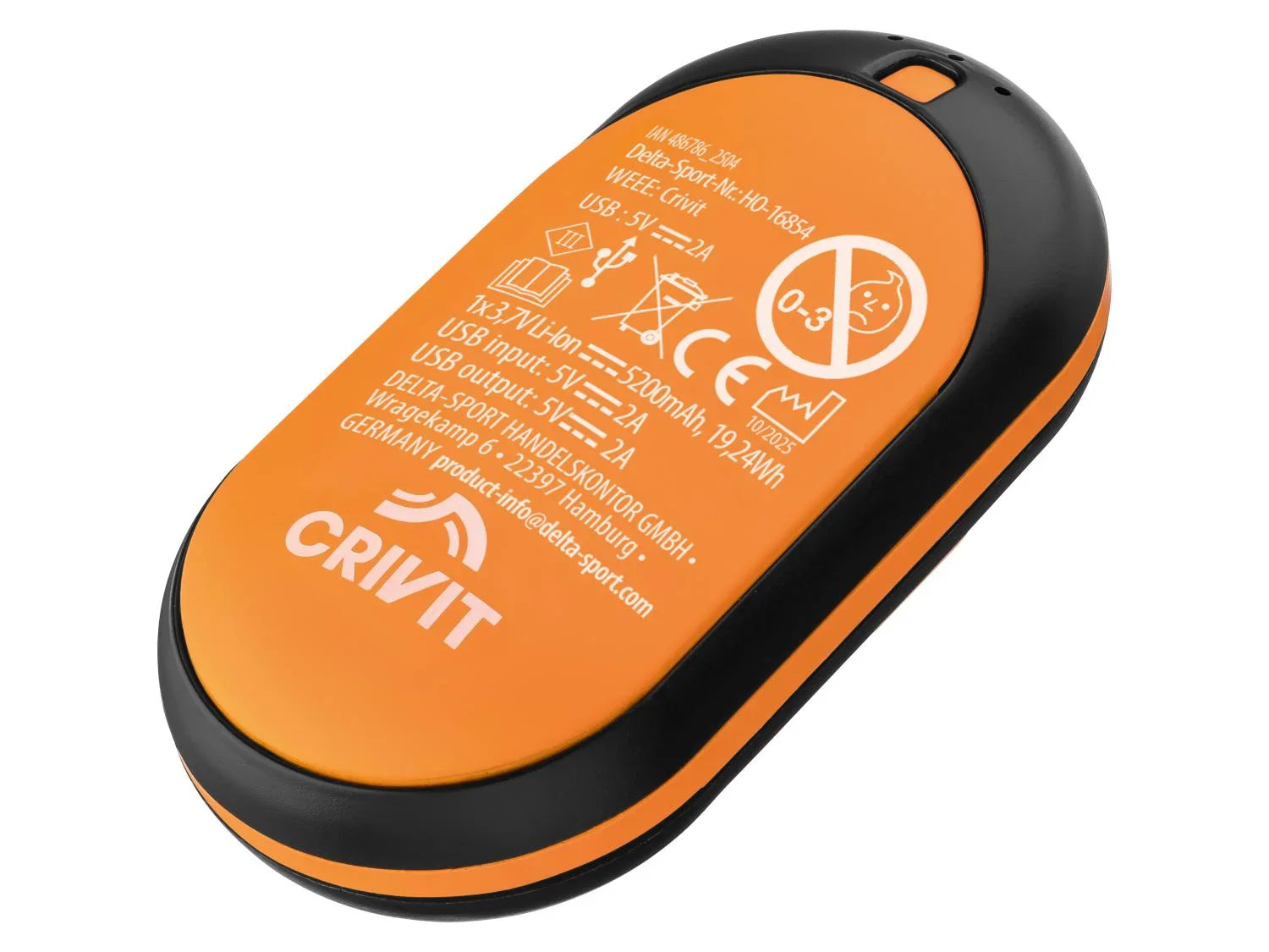 CRIVIT Chauffe-mains rechargeable