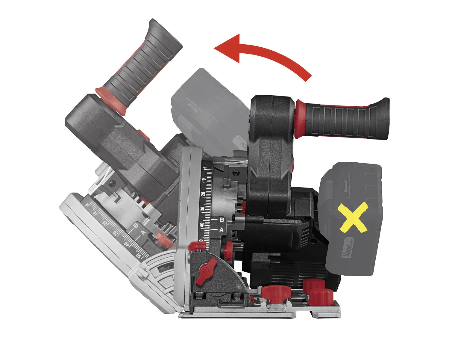 PARKSIDE PERFORMANCE Scie plongeante sans fil PPTSA 20-Li B2, 20 V
