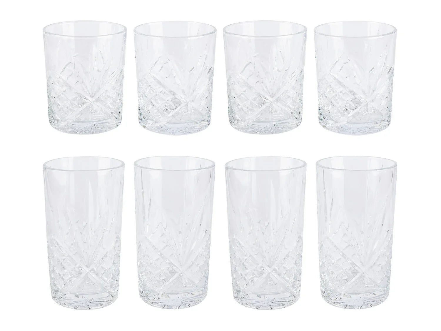 ERNESTO Lot de 4 verres  long drink ou  whisky