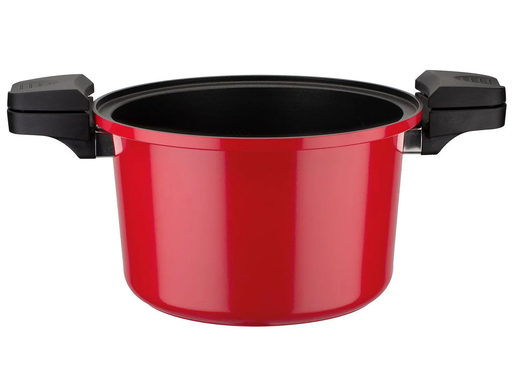 Casserole basse consommation GSW, couvercle en verre avec soupape  vapeur, en aluminium, revtement anti-adhsif