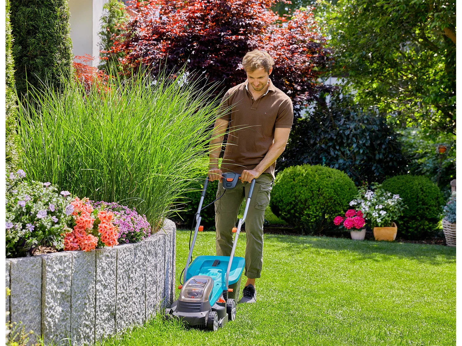 Gardena Tondeuse  gazon sans fil PowerMax 32/36V Power For All