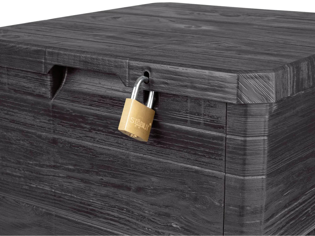 LIVARNO home Coffre de jardin, cadenassable, 90 L, en plastique