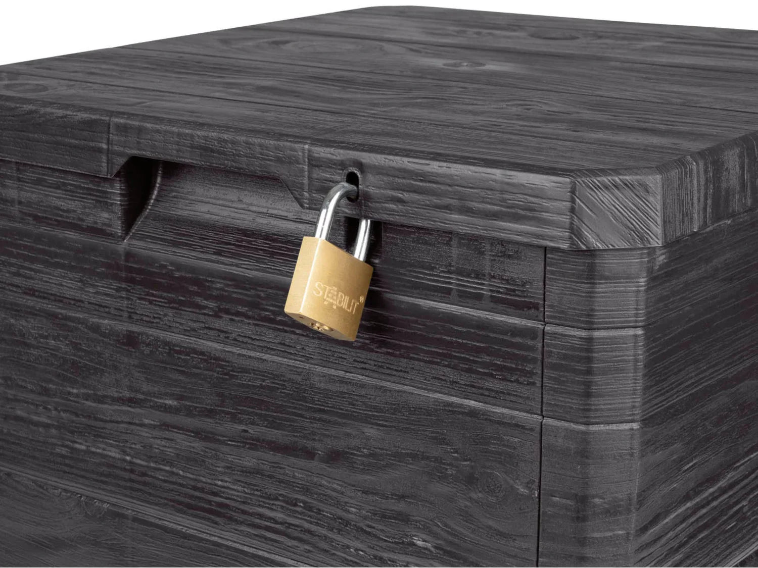 LIVARNO home Coffre de jardin, cadenassable, 90 L, en plastique