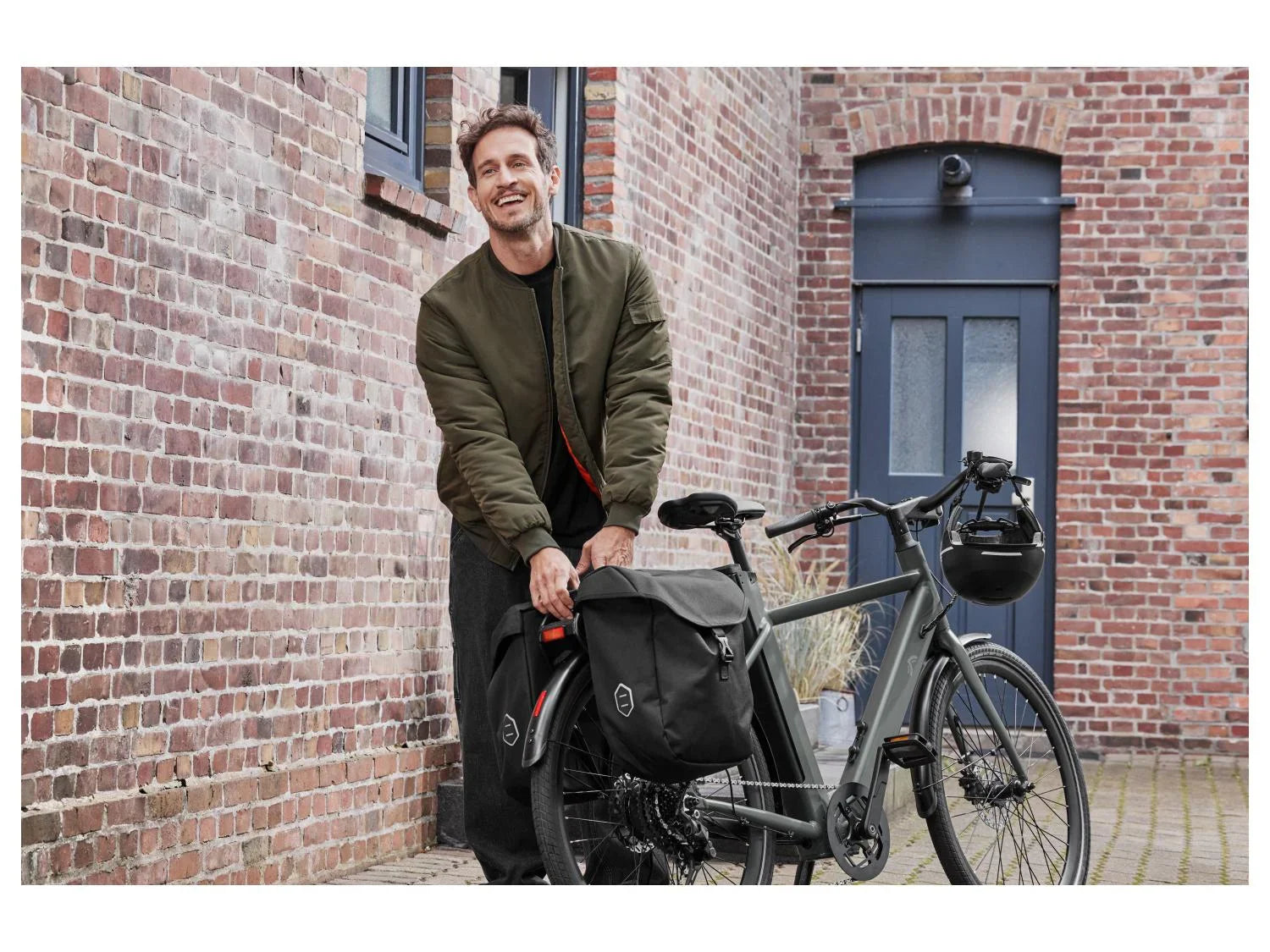 Porte-bagages avant et panier pour vlo lectrique ou sacoche double