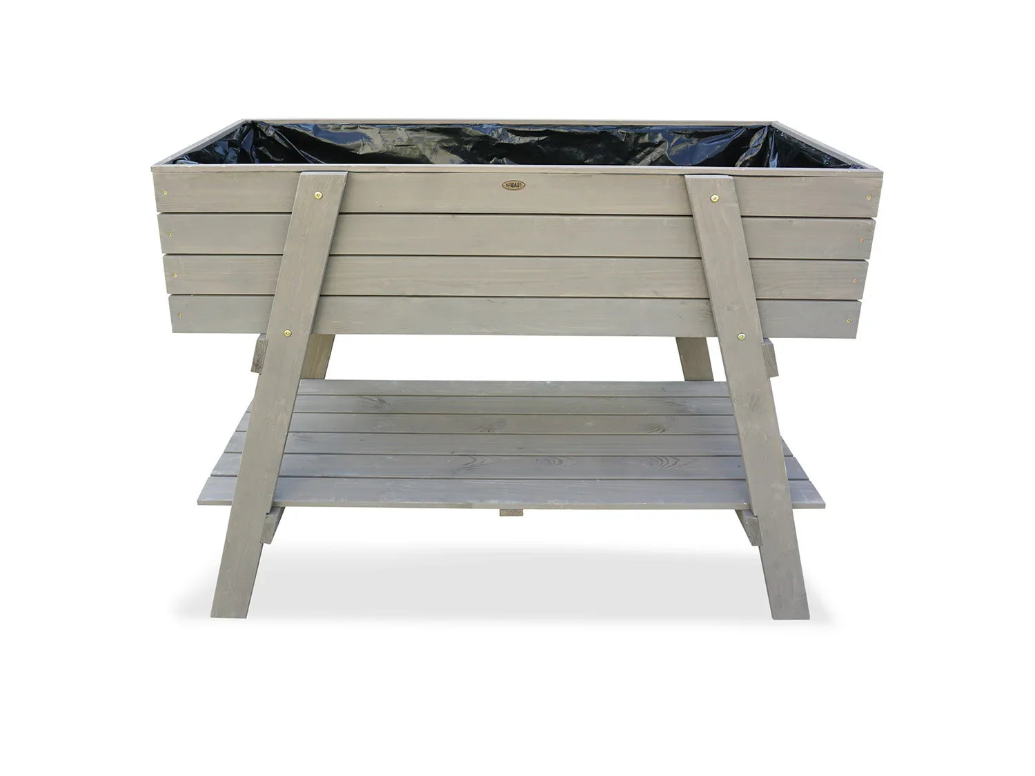 HABAU Carr potager sur pieds, 115 x 45 x 89,5 cm, gris