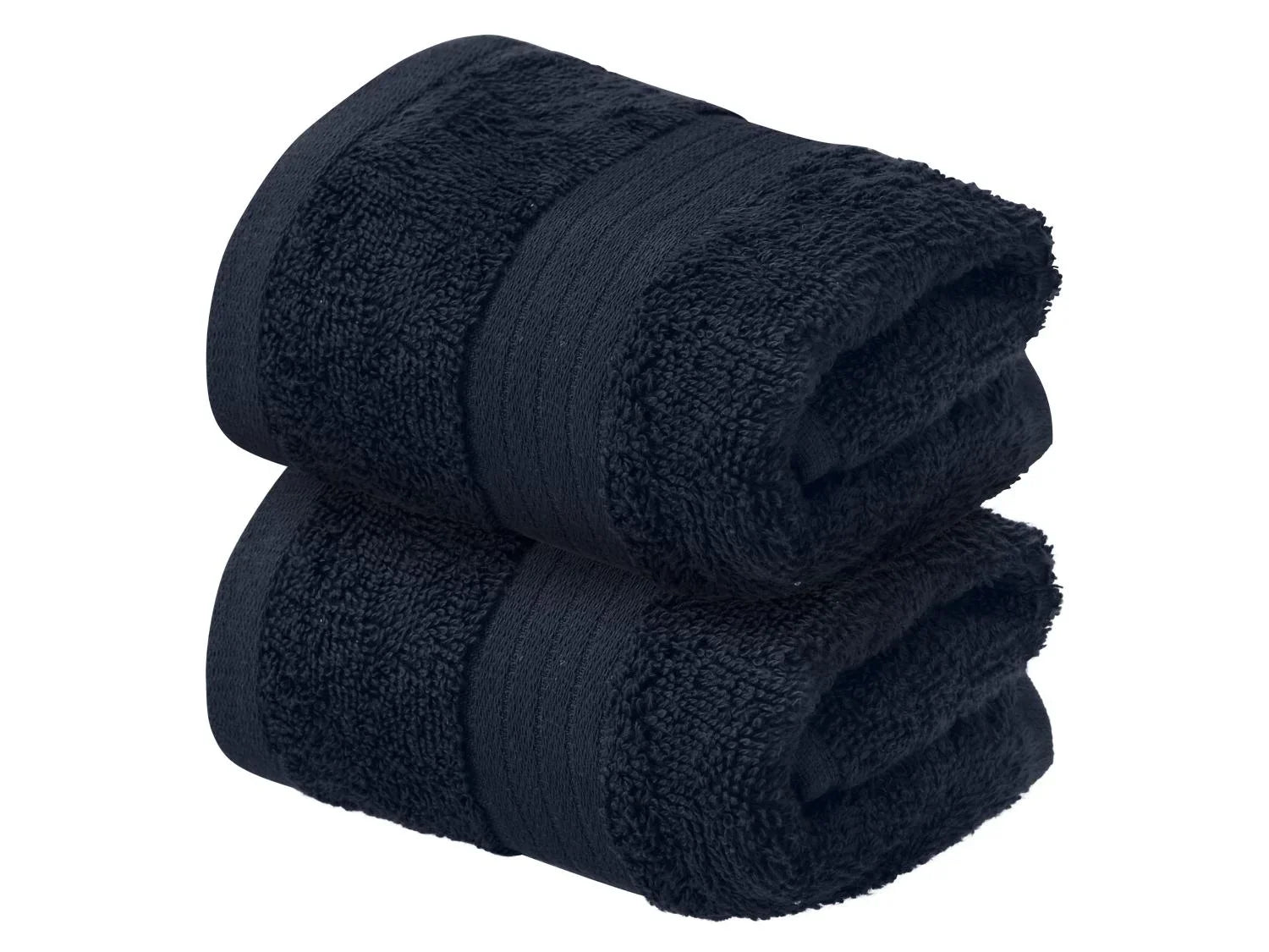 LIVARNO Lot de 2 serviettes invit en ponge, 30 x 50 cm