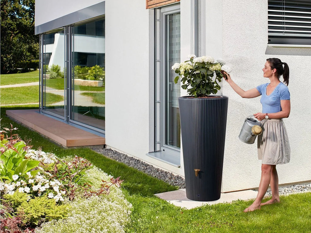 4rain Rcuprateur d'eau de pluie VASO 2in1 Decor, 220 L