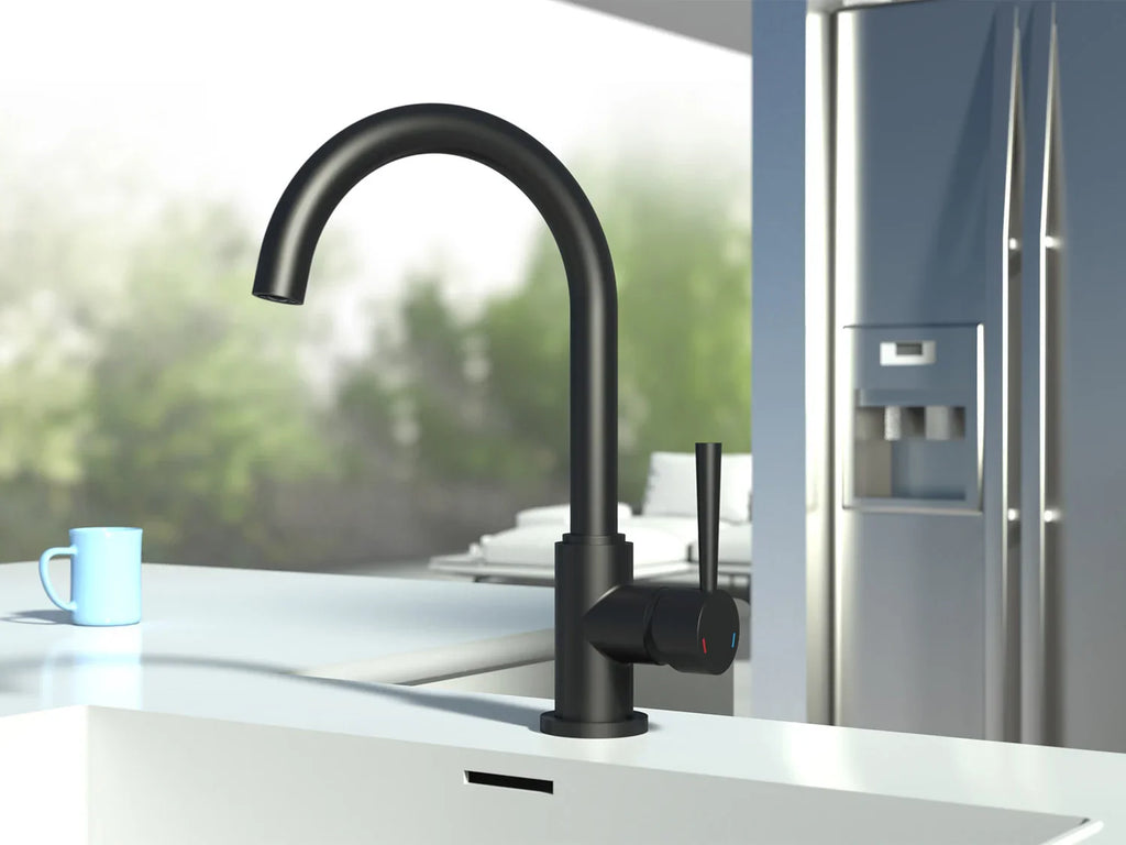Schtte Mitigeur robinet de cuisine CORNWALL, avec bec courb