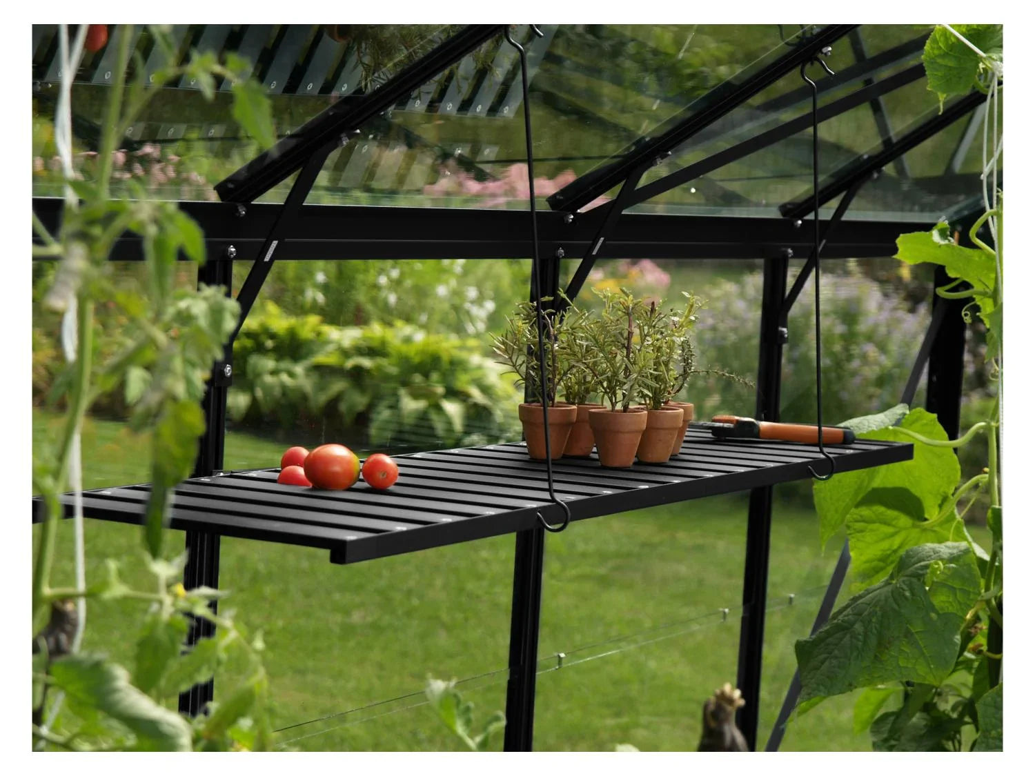 Vitavia tagre pliante pour serre, 120 x 30 x 34 cm
