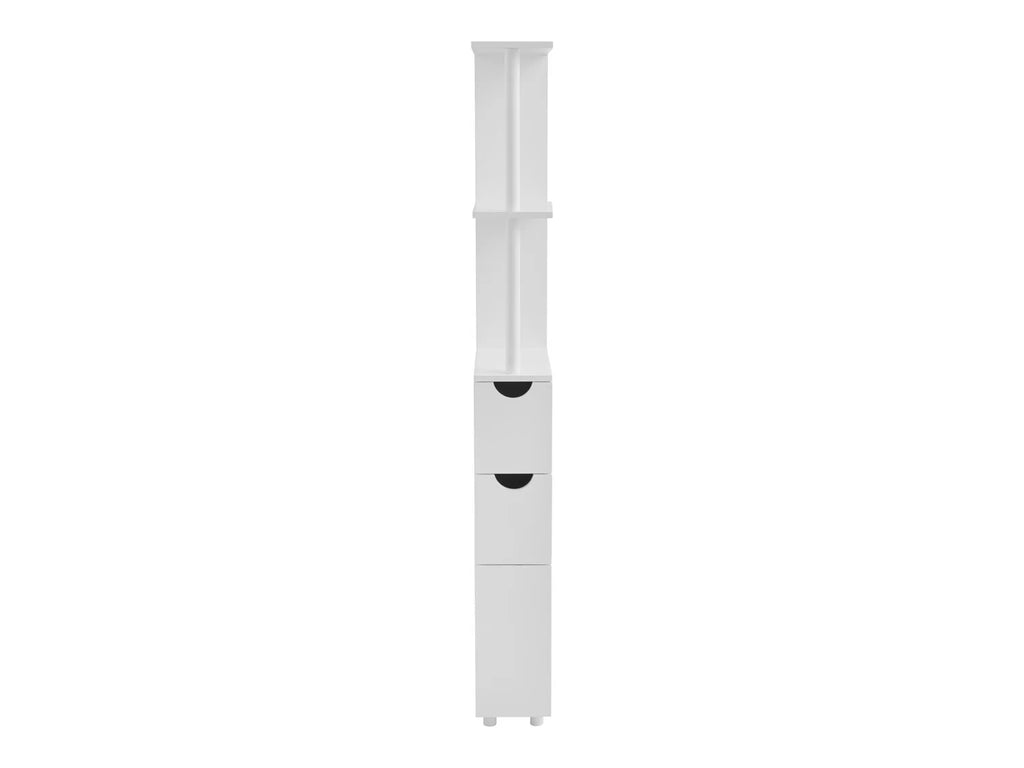 LIVARNO home Meuble de rangement troit, 15,2 x 136,5 x 33 cm, blanc