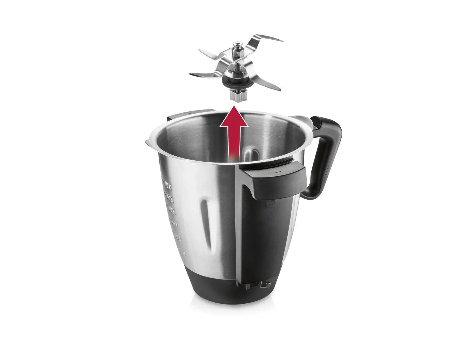 SILVERCREST KITCHEN TOOLS Monsieur Cuisine Smart SKMS 1200 B2, Rouge