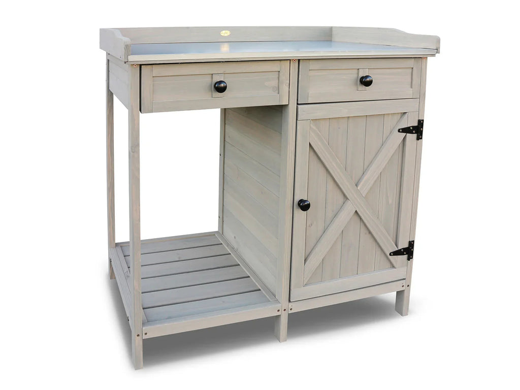 HABAU Table de jardin avec armoire infrieure, 98 x 48 x 95 cm
