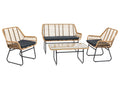LIVARNO home Salon de jardin Rope, 4 pices