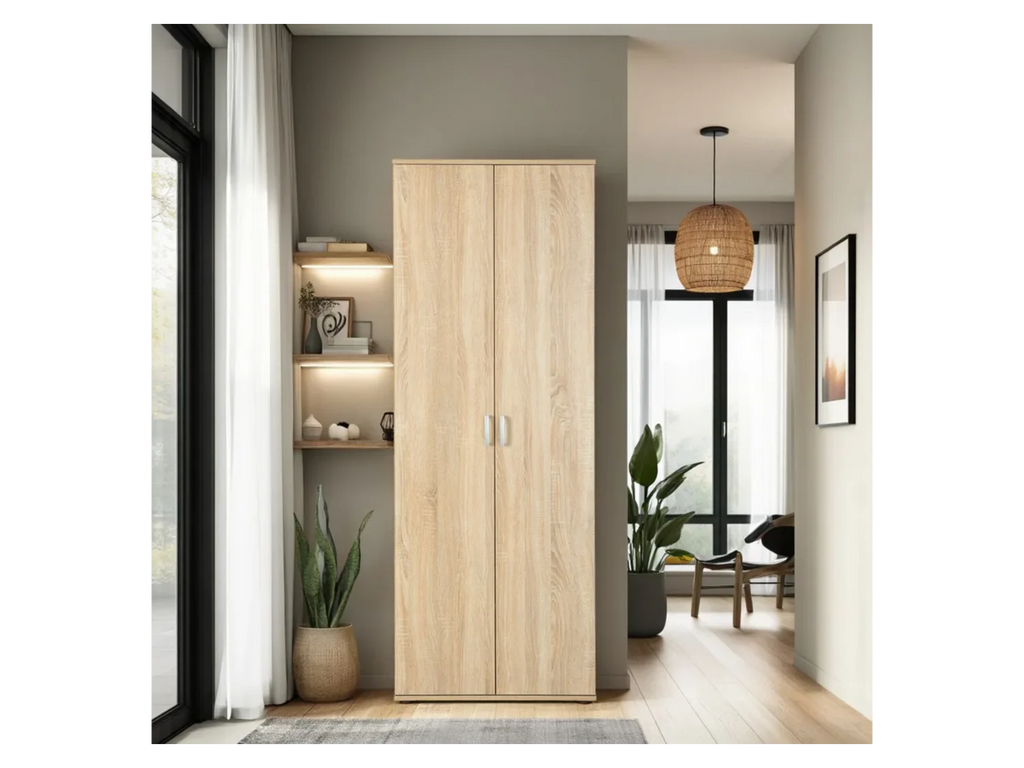 Inter Link Armoire  deux portes en bois, 70 x 189 x 34 cm