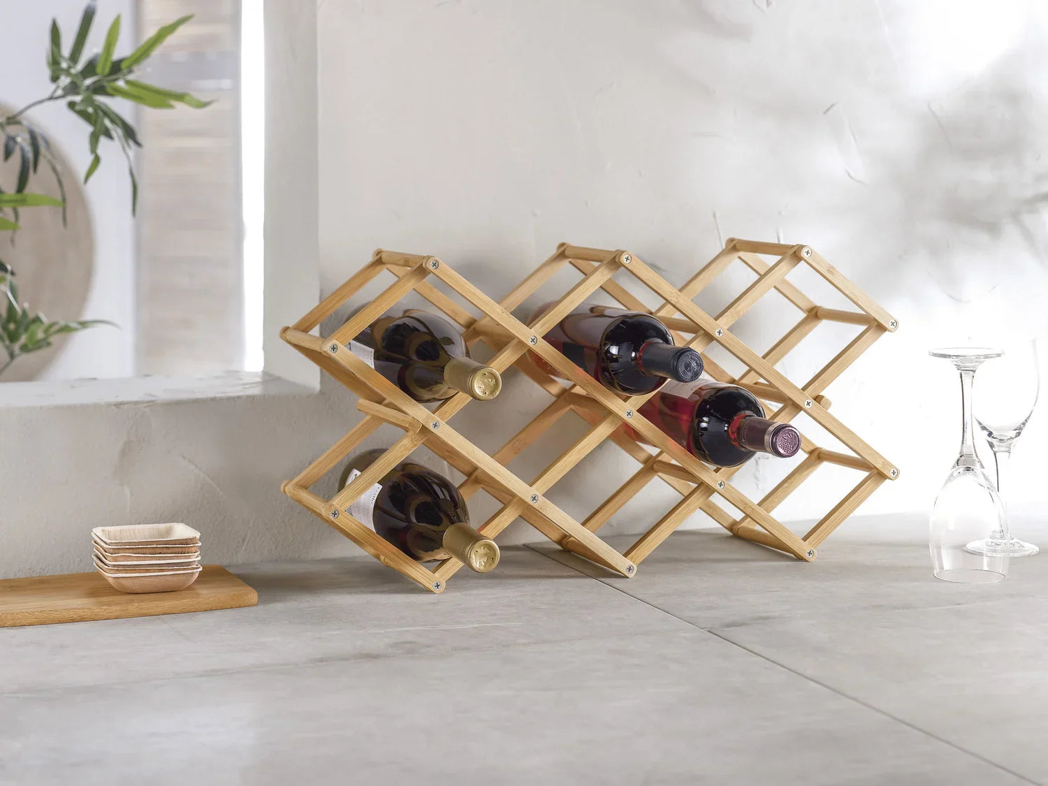 LIVARNO home Casier  vins en bambou, stockage horizontal
