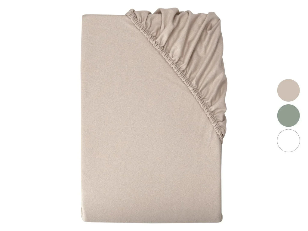 LIVARNO Drap-housse en flanelle, 180-200 x 200 cm