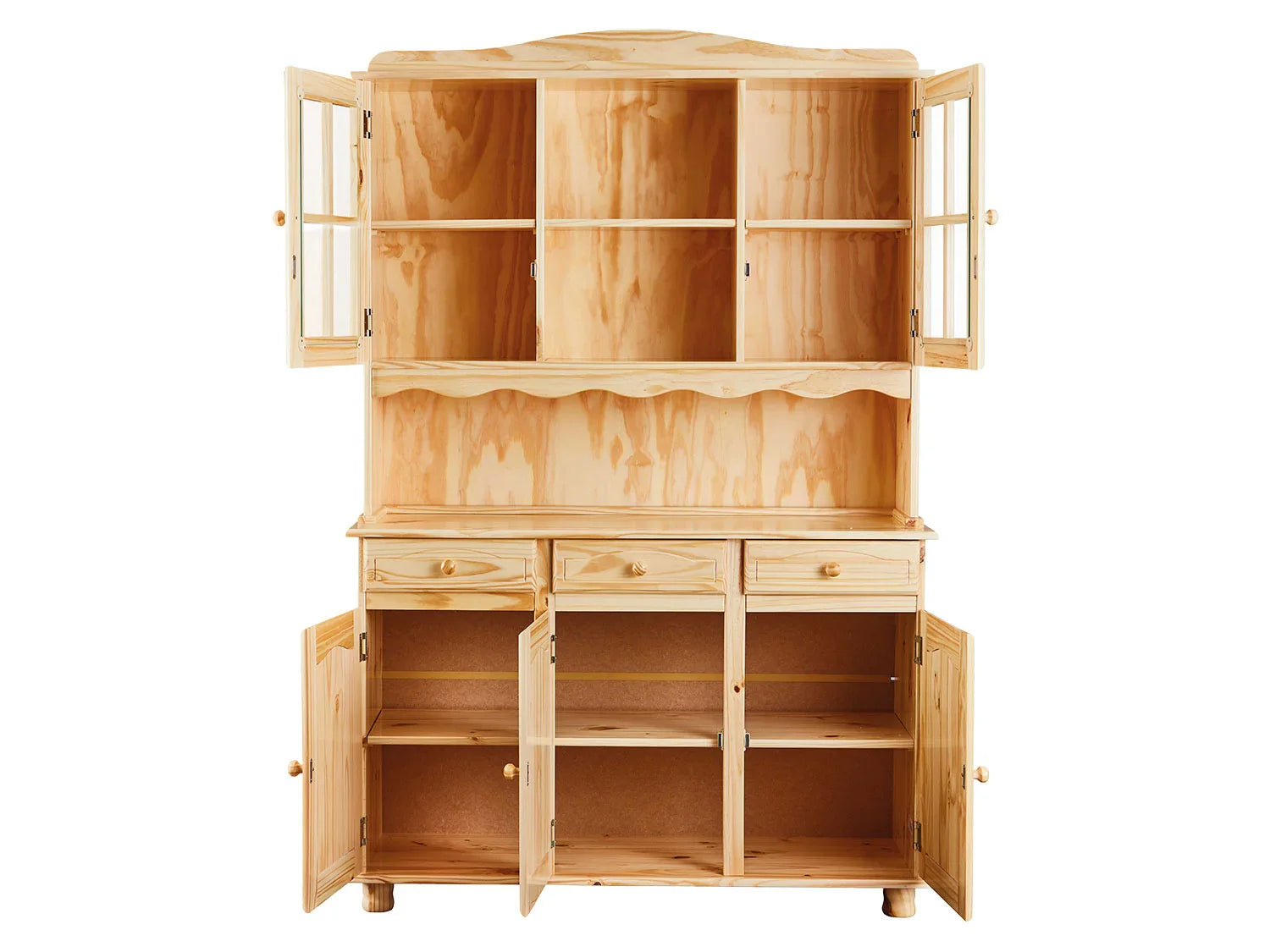 Inter Link Meuble vitrine style champtre, 2 ou 3 portes