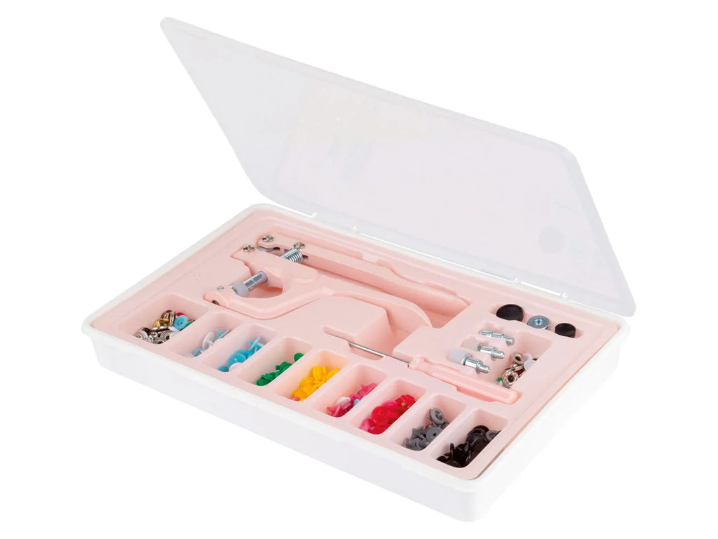 crelando Set de boutons-pression avec pince, 110 pices