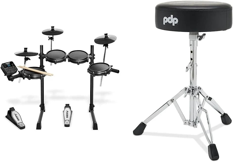 Alesis Turbo Mesh Kit - Electric Drum Set with Over 100 Sounds Mesh Drum Pad