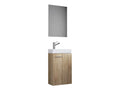VCM Set d'armoire  glace ou miroir et meuble sous vasque avec lavabo Slito, pour salle de bain