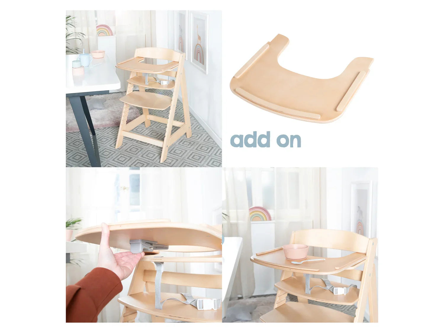 roba Chaise haute volutive Born Up Zick Zack 2 en 1