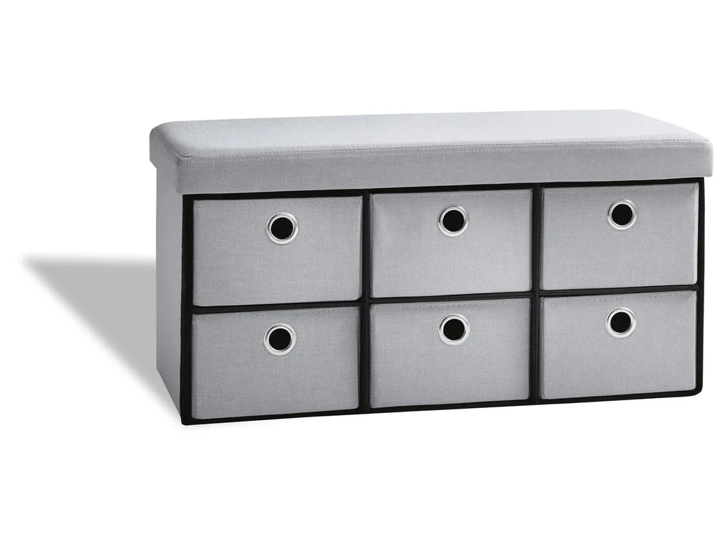 LIVARNO home Banc-coffre de rangement, avec 6 tiroirs