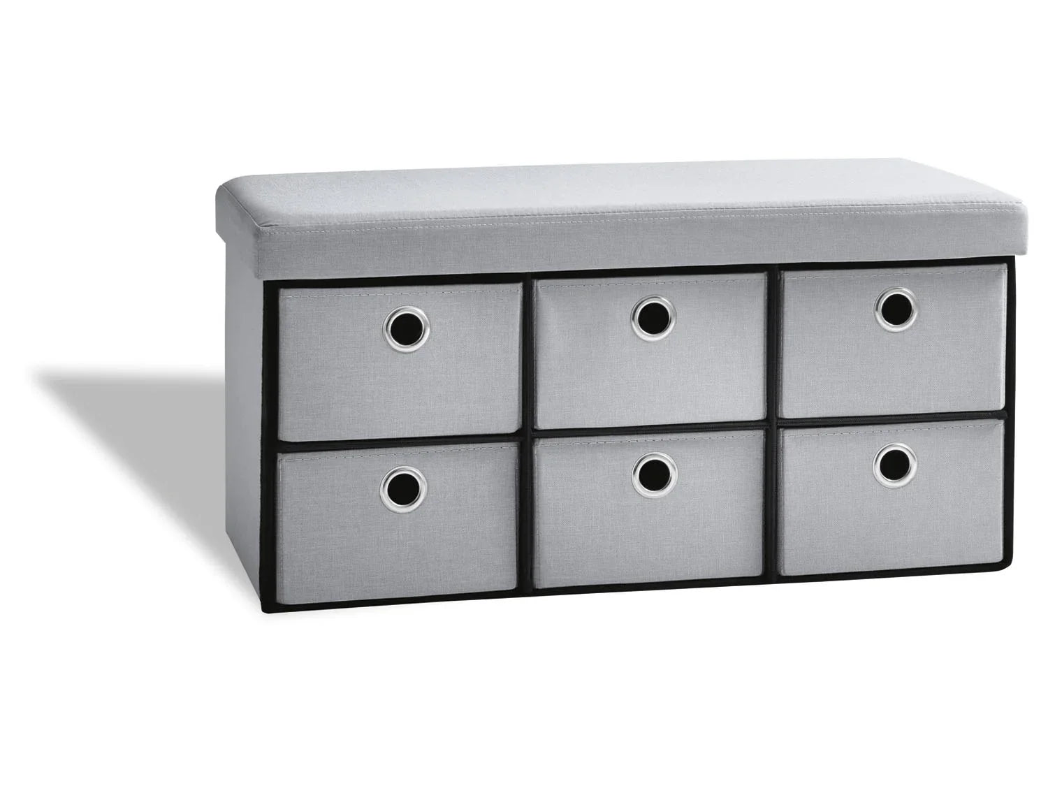 LIVARNO home Banc-coffre de rangement, avec 6 tiroirs