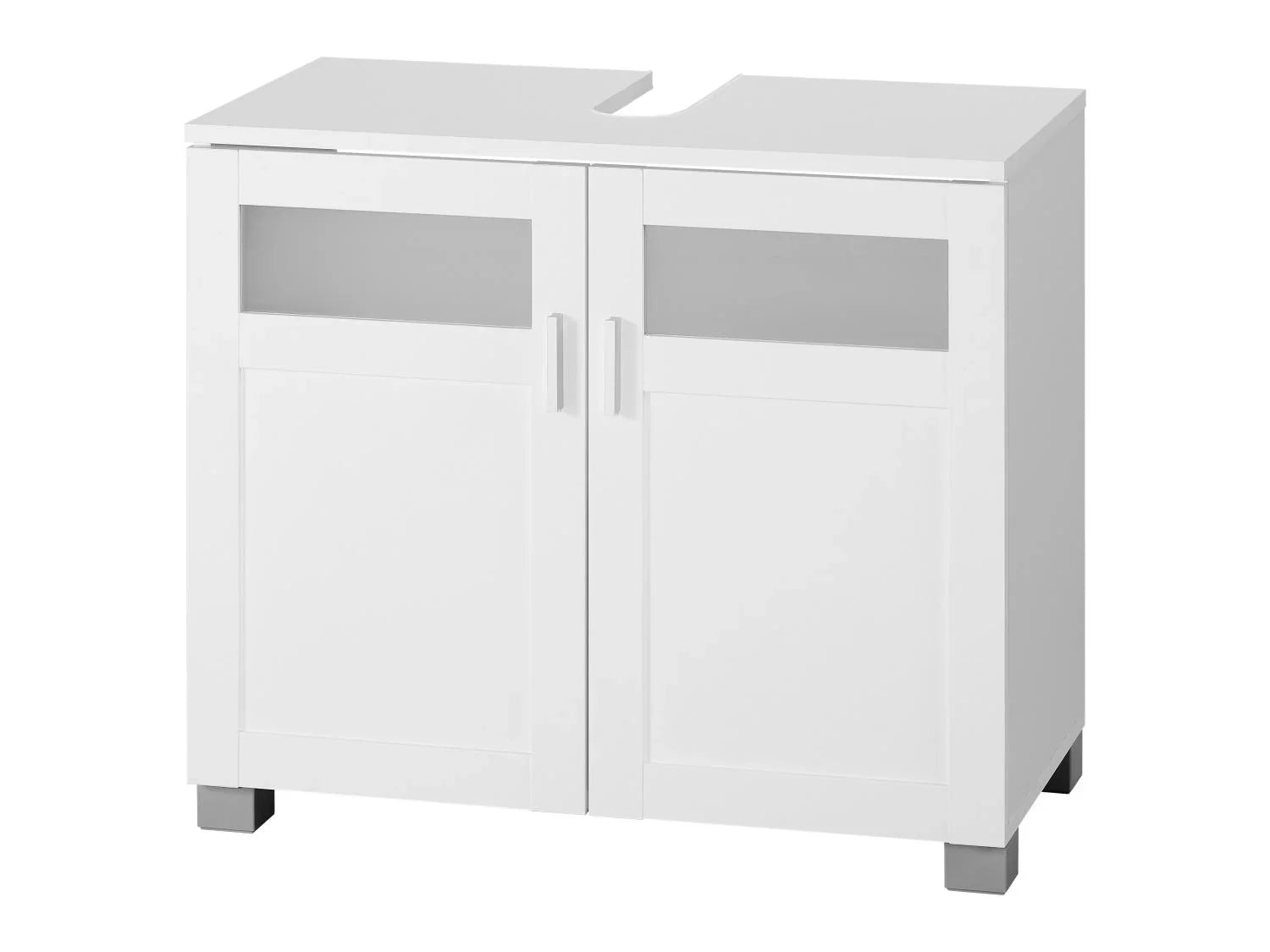 LIVARNO home Meuble sous-vasque Basel, 68,5 x 58,7 x 34,5 cm, blanc