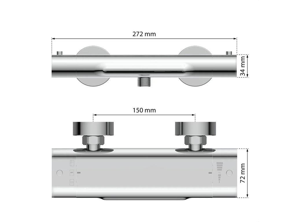 Eisl Mitigeur de salle de bain CARNEO, avec thermostat