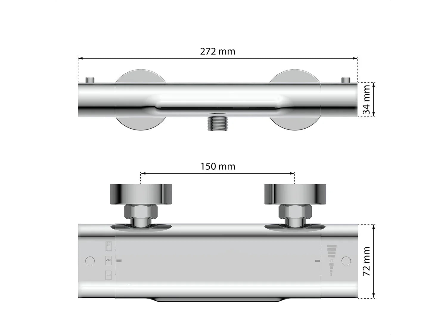 Eisl Mitigeur de salle de bain CARNEO, avec thermostat