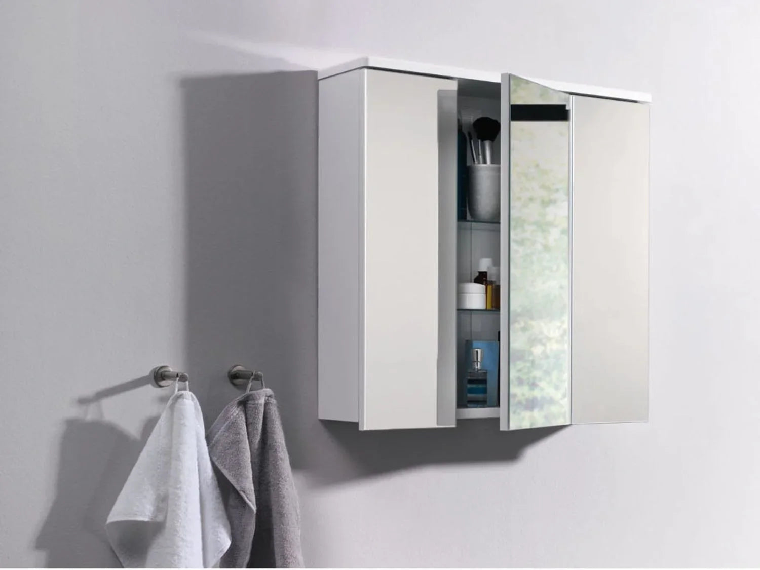 LIVARNO LIVING Armoire de toilette miroir Palermo, 66 x 64 x 16,5 cm