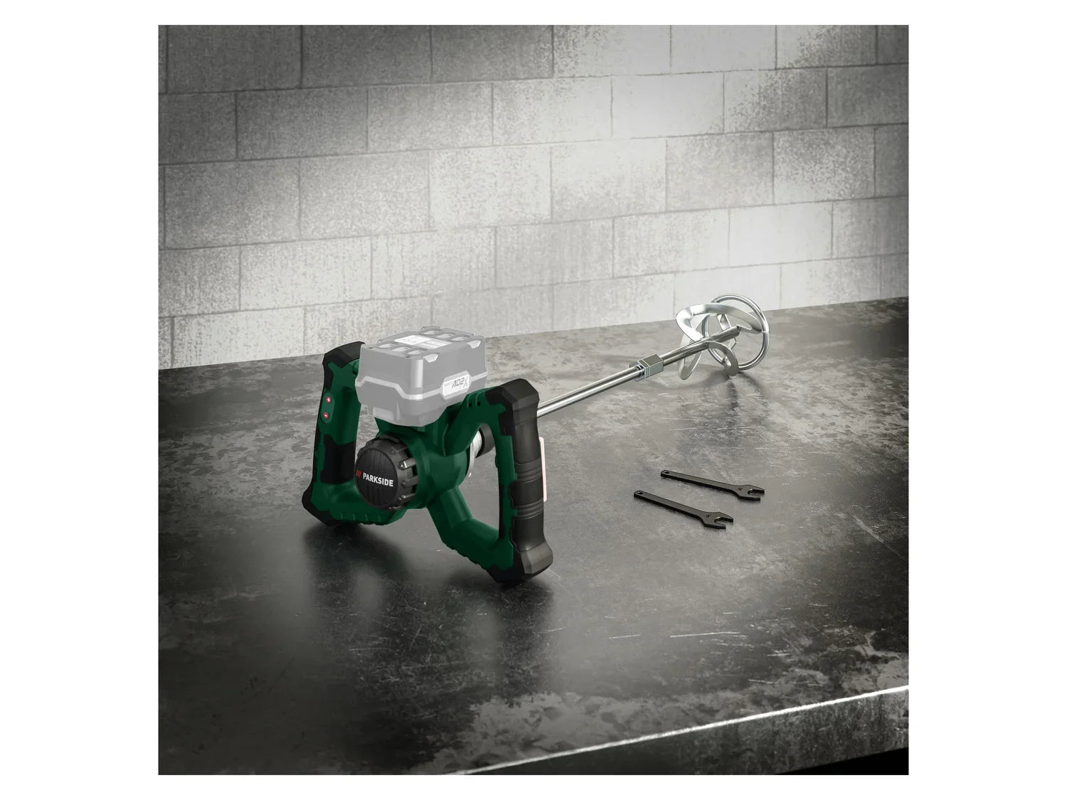 PARKSIDE Mlangeur de peinture et de mortier sans fil PFMRA 20-Li B2, 20 V
